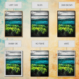 Ocean Landscape Art, Coastal Wall Print, Beach House Decor, Nature Inspired Art, Living Room Art, Minimalist Seascape, Framed Canvas Print