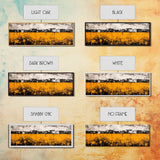 Desert Village, Southwestern Art, Yellow Landscape, Canvas Print, Rustic Wall Decor, Living Room Wall Art, Modern Abstract, Boho Aesthetic