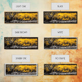 Autumn Forest, Golden Trees, Fall Landscape, Canvas Print, Rustic Wall Art, Nature Lover Decor, Warm Tones, Large Wall Art, Cozy Aesthetic