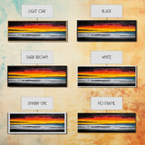 Fiery Sunset, Beach Scene, Ocean Waves, Vibrant Seascape, Framed Canvas Print, Living Room Art, Modern Coastal Wall Art, Beach House Decor