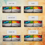 Colorful Umbrella Art, Abstract Beach Painting, Coastal Modern Decor, Vibrant Seaside Print, Bold Canvas Print, Framed Canvas Print