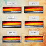 Fiery Sunset Seascape, Dramatic Ocean Painting, Bold Sunset Wall Art, Beach Vibes Decor, Coastal Home Art, Bedroom Wall Artwork, Canvas Print