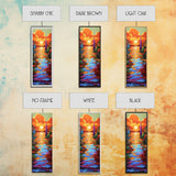 Sunset, Vibrant, Tropical, Sky - Framed Canvas Print, Colorful Beach Wall Art, Bold Living Room Decor, Coastal Sunset Summer Vibes Painting