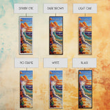 Sunset, Ocean, Wave, Surf, Canvas Print, Coastal Wall Art, Tropical Beach Painting, Bathroom Decor, Boho Nautical Vibes