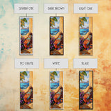 Hammock, Ocean, Palm Tree, Relaxing Coastal Hammock Canvas Print, Boho Summer Art, Seaside Retreat Wall Decor, Bedroom or Lounge