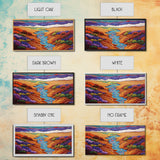 Stream Desert, Flowers, Vibrant Nature Canvas Print, Southwest Landscape Wall Decor, Autumn Living Room Boho Art Style