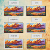 Coastal Sunset, Sandy Dunes, Ocean View, Canvas Print, Beach sunset artwork perfect Bathroom Wall Art or Tranquil Bedroom Decor