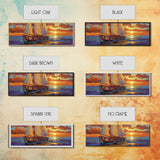 Sunset Sailboat Dream, Vibrant Ocean Painting, Nautical Coastal Wall Art, Canvas Print, Beach House Decor, Living Room Statement Piece