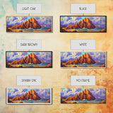 Rocky Beach Escape, Sunset Ocean View, Coastal Nature Art, Canvas Print, Tropical Wall Art, Bold Color Decor, Bedroom Seascape Art