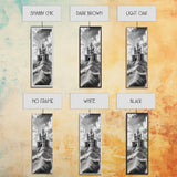 Sandcastle Fantasy, Beach Dream Print, Whimsical Coastal Decor, Kids Room or Nursery Art, Framed Canvas Print, Fairytale Vibe