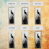 Cormorant Bird, Driftwood Perch, Moody Sky, Framed Canvas Print, Coastal Wildlife Wall Art, Nature Lover Gift, Rustic Room Decor