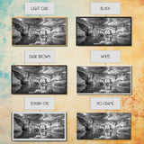 Glacier Wall Reflection, Dramatic Ice Valley Scene, Wilderness Nature Print, Framed Canvas Print, Den Wall Art, Moody Decor