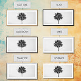 Minimal Palm Tree, Tropical Simplicity, Black and White Art, Framed Canvas Print, Modern Entryway or Minimalist Bathroom Wall Art