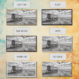 Prairie Wagon, Western Landscape, Old West Photography, Framed Canvas Print, Farmhouse Entryway or Rustic Fall Living Room Art