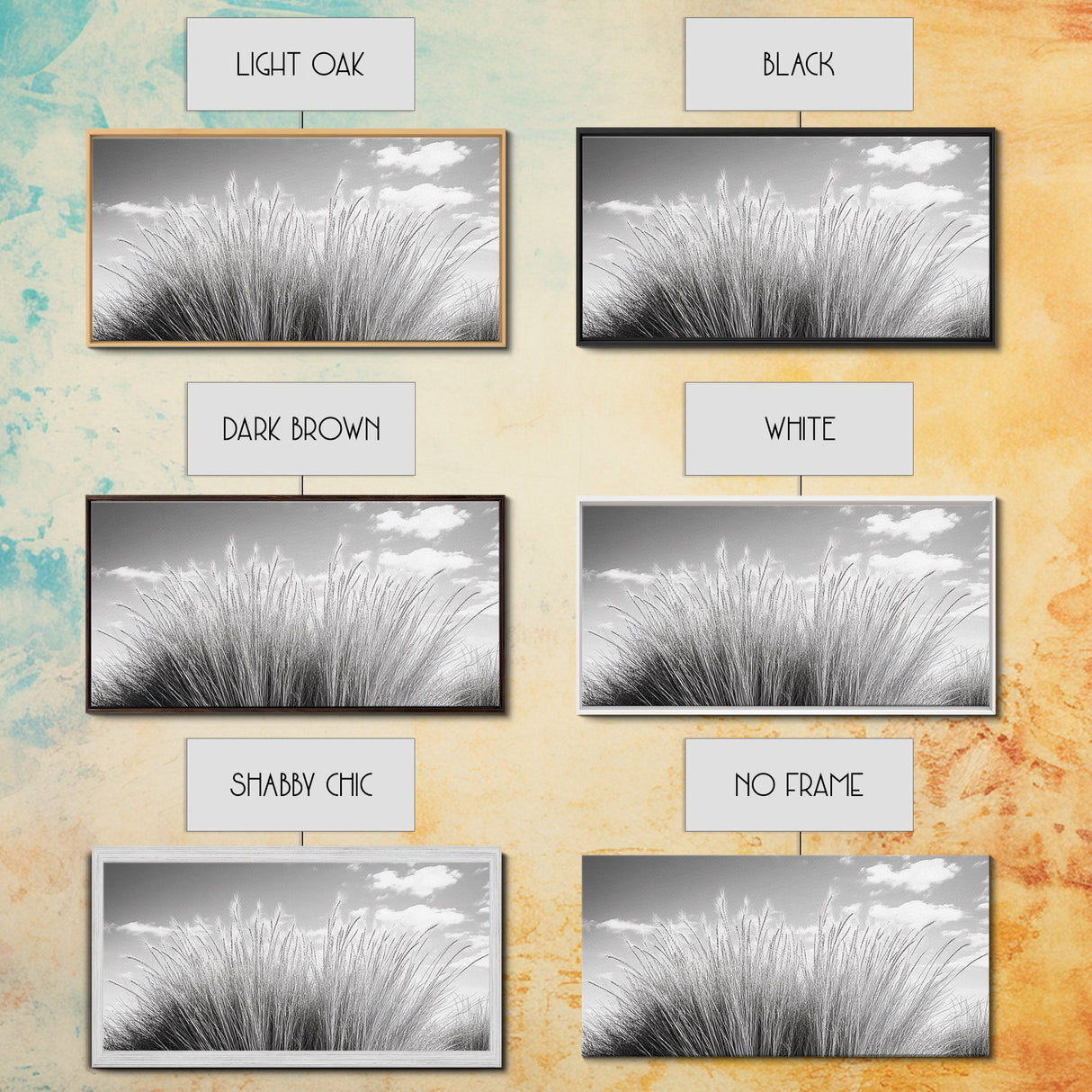 Windswept Grasses, Nature Wall Decor, Prairie Minimalist, Field Botanical Print, Canvas Print, Kitchen Wall Art, Soft Fall Farmhouse Style