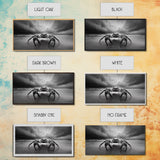 Fierce Crab, Coastal Storm, Ocean Mood, Dramatic Shore, Framed Canvas Print, Bathroom Wall Art, Beach House Decor, Marine Photography
