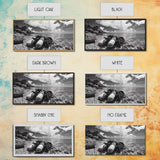 Dive Gear Shoreline, Ocean Exploration Scene, Black and White Adventure Art, Canvas Print, Nautical Decor, Man Cave Wall Art, Nautical Wall Art
