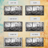 Burnt Forest, Moody Trees, Coastal Landscape, Nature Scene, Framed Canvas Print, Rustic Wall Art, Boho Decor, Fall Home Aesthetic