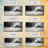 Stormy Beach House, Coastal Decor, Monochrome Photography, Beachfront Scene, Canvas Print, Moody Ocean Wall Art, Bedroom Coastal Wall Decor