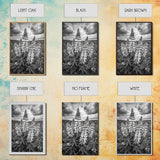 Lupine Flower Field, Bold Floral, Spring Nature Scene, Framed Canvas Print, Boho Living Room Art, Botanical Wall Decor