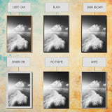 Ocean Wake, Cloud Horizon, Surreal Seascape, Framed Canvas Print, Dreamy Black White Wall Art, Bathroom Decor, Coastal Fantasy Art