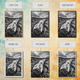 Rocky Terrain Driftwood, Weathered Wood Scene, Outdoor Adventure Art, Modern Rustic Decor, Framed Canvas Print, Earthy Tones Photography
