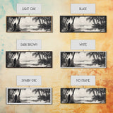 Surf Shack, Palm Trees, Tropical Boards, Canvas Print, retro beach wall art, coastal boho room decor, surfer cabin vibe, chill summer look
