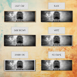 Tribal Totem Head, Cultural Wall Art, Primitive Sculpture Print, Monochrome Decor, Canvas Print, Office or Study Accent