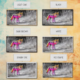 Neon Fox Portrait, Vibrant Wildlife Path Scene, Bright Nature Animal, Framed Canvas Print, Bedroom Wall Art, Psychedelic Animal Style
