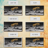 Golden Tree, Desert Landscape, Monochrome Background, Framed Canvas Print, Autumn Wall Art, Southwest Decor, Modern Boho Art Vibe
