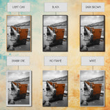Coastal Breakwater, Rust Texture, Industrial Seascape, Framed Canvas Print, Modern Rustic Wall Art, Ocean Decor, Urban Beach Style