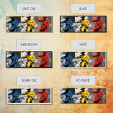 Cowboy Pop Art, Red Yellow Blue Trio, Western Rodeo Style, Framed Canvas Print, Bold Color Wall Art, Man Cave Decor, Modern Western Art