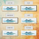 Chatham Island, New Zealand Watercolor Print, Vacation Gift, New Zealand Wall Art, Beach Painting, Beach Decor, Large Wall Art, Wood Frame Art
