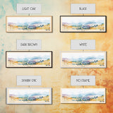 Doc Let, Vietnam Watercolor Print, Vacation Gift, Vietnam Wall Art, Beach Painting, Beach Decor, Large Wall Art, Wood Frame Art