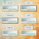 Gibbs Cay, Turks and Caicos Watercolor Beach Print, Vacation Gift, Turks and Caicos Wall Art, Framed Canvas Print, Framed Beach Painting
