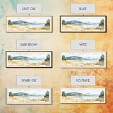 Ilha da Fuseta, Portugal Watercolor Beach Print, Vacation Gift, Portugal Wall Art, Framed Canvas Print, Framed Beach Painting