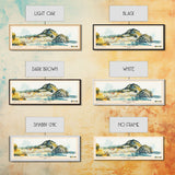 Ischia, Italy Watercolor Beach Print, Vacation Gift, Italy Wall Art, Beach Painting, Beach Decor, Beach Painting