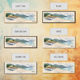 Jaz Beach, Montenegro Watercolor Beach Print, Vacation Gift, Montenegro Wall Art, Beach Painting, Beach Decor, Beach Painting