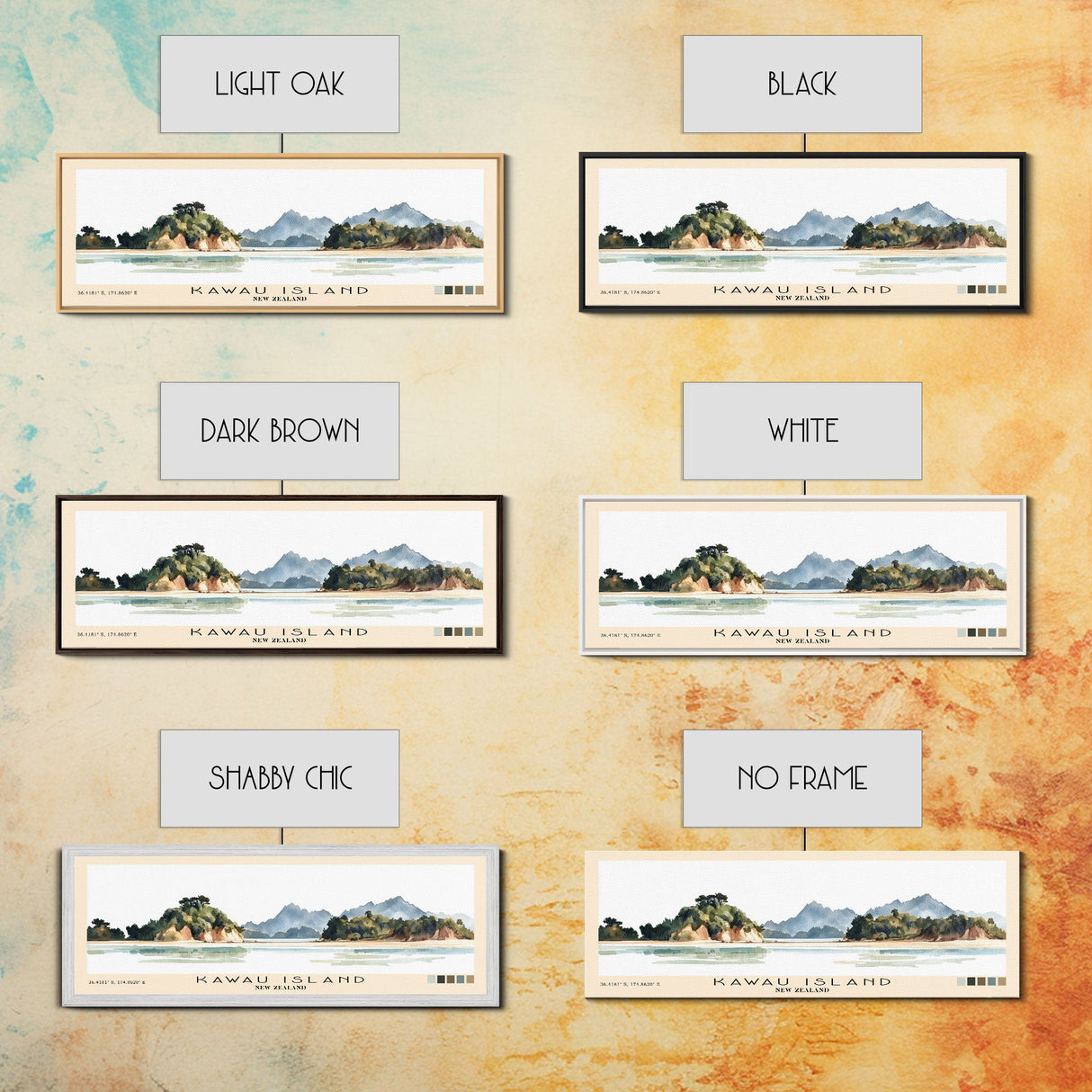 Kawau Island, New Zealand Watercolor Beach Print, Vacation Gift, New Zealand Wall Art, Beach Painting, Beach Decor, Beach Painting