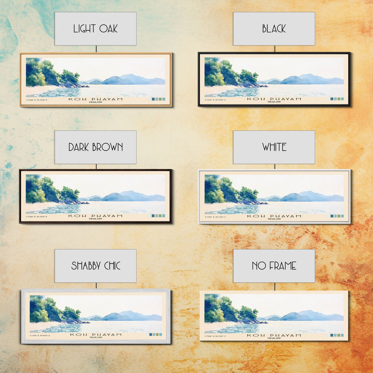 Koh Phayam, Thailand Watercolor Beach Print, Vacation Gift, Thailand Wall Art, Beach Painting, Beach Decor, Beach Painting