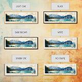 Koh Phi Phi, Thailand Watercolor Print, Vacation Gift, Thailand Wall Art, Beach Painting, Beach Decor, Large Wall Art, Wood Frame Art