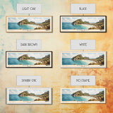 Koh Tao, Thailand Watercolor Print, Vacation Gift, Thailand Wall Art, Beach Painting, Beach Decor, Large Wall Art, Wood Frame Art