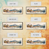 Mangaia, Cook Islands Watercolor Print, Vacation Gift, Cook Islands Wall Art, Beach Painting, Beach Decor, Large Wall Art, Wood Frame Art