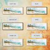 Playa Grande, Dominican Republic Watercolor Beach Print, Vacation Gift, Dominican Republic Wall Art, Framed Canvas Print, Framed Beach Painting