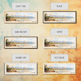 Sanya, China Watercolor Print, Vacation Gift, China Wall Art, Beach Painting, Beach Decor, Large Wall Art, Wood Frame Art