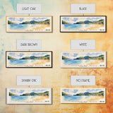 Lindbergh Bay Beach, US Virgin islands Watercolor Beach Print, Vacation Gift, US Virgin islands Wall Art, Framed Canvas Print, Framed Beach Painting