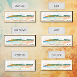 Sandy Ground, Anguila Watercolor Beach Print, Vacation Gift, Anguila Wall Art, Framed Canvas Print, Framed Beach Painting