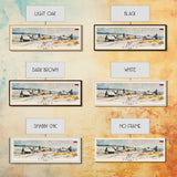 Engels Russia Panoramic Travel Poster, Framed Canvas Print or Metal Wall Art, Travel Art, Home Decor, Panoramic Painting, Midcentury Art