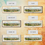 Gyor Hungary Wall Art, Panoramic Travel Poster, Panoramic Framed Canvas Print, City Wall Art, Wall Hanging Home Decor, Travel Art