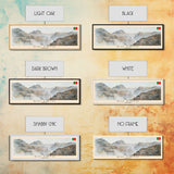 Rio Tinto Panoramic Travel Poster, Framed Canvas Print or Metal Wall Art, Travel Art, Home Decor, Panoramic Painting, Midcentury Art